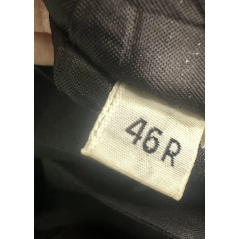 Vintage Christian Dior Blazer Mens 46R‎ Charcoal Gray 2 Button Sport Coat 80s